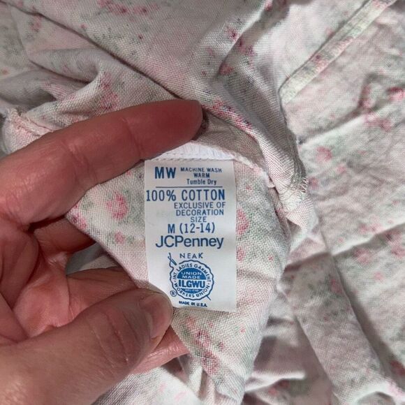 NWOT Vintage 70’s ILGWU Flannel Prairie Nightgown Size Medium - Picture 13 of 13